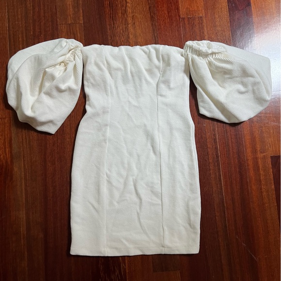 Bubbly Mini Dress in white. Free People - Picture 2 of 3